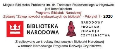 MBP w Hajnówce jest beneficjentem Programu Biblioteki Narodowej Zadanie Zakup nowości wydawniczych do bibliotek Priorytet 1 2020